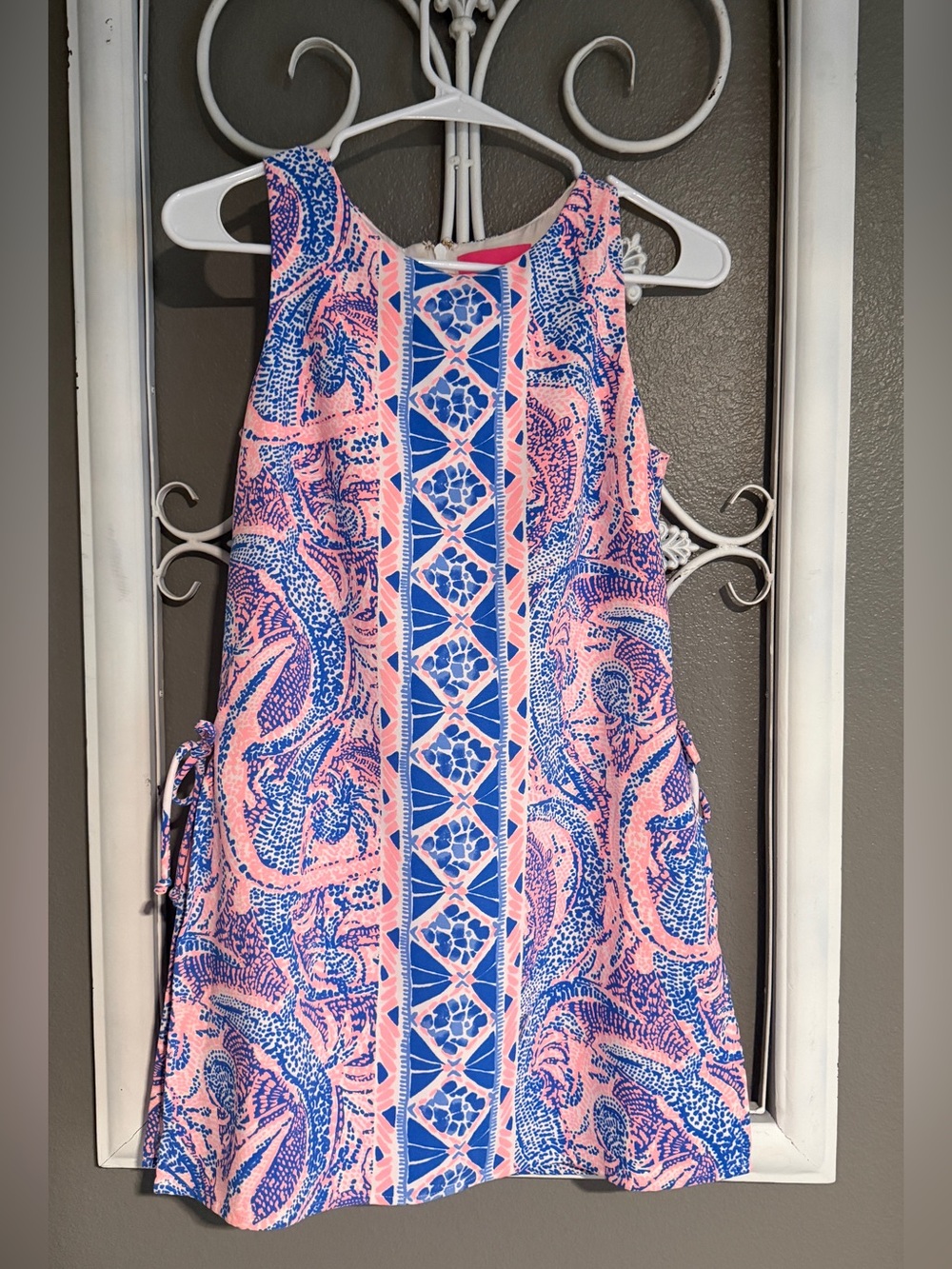 Lilly Pulitzer Pink and Blue Paisley Shift Dress